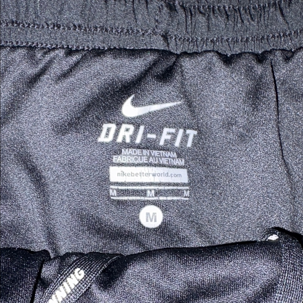 Nike Men's Athletic Shorts Black with green accents - Picture 2 of 6